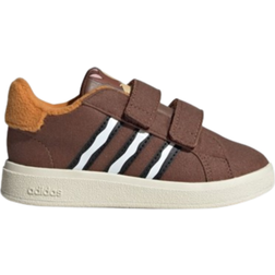 adidas Infant Grand Court X Disney Chipmunks Shoes - Preloved Brown/Core Black/Off White