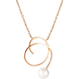 Efva Attling Little Curly Pearly Necklace - Gold/Pearl