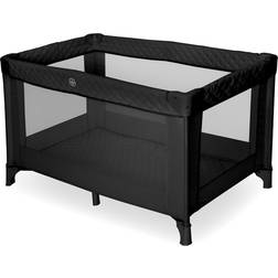 My Babiie Quilted Travel Cot Black