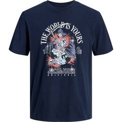 Jack & Jones Boy's Printed T-shirt - Blue/Sky Captain