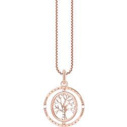 Thomas Sabo Tree of Love Necklace - Rose Gold/Transparent