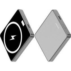 MTP Products E30 10000mAh 15W trådløs opladning PD QC 20W magnetisk absorberet powerbank ekstern batteripakke telefonoplader grå
