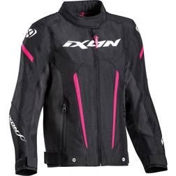 Ixon Striker Kinder Motorrad Textiljacke, schwarz-pink, Größe Jahre