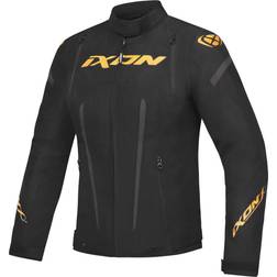 Ixon Striker wasserdichte Damen Motorrad Texiljacke, schwarz-gold, Größe Damen