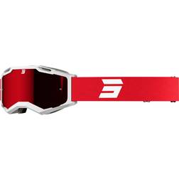 Shot Iris 2.0 Tech Motocross Goggles - White-Red