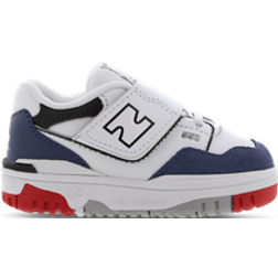 New Balance Toddler's 550 Bungee Lace - White/Navy/Red