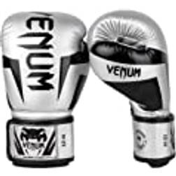 Venum Elite Boxing Gloves Silver Black