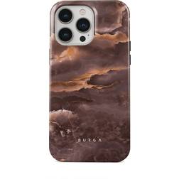 Burga Fire Wood Brown Marble iPhone 14 Pro Max Case