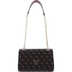 Guess Noelle Shoulder Bag - Dark Brown