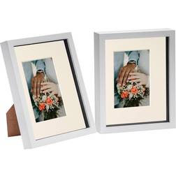 Nicola Spring 3D Box Grey Photo Frame 22.5x27.5cm