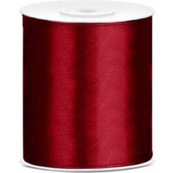 Satin Band Dark Red 100mm 25m