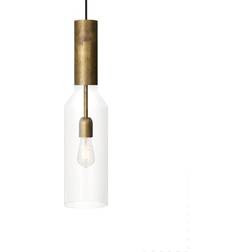 Konsthantverk Phenomenon Raw Brass/Clear Pendel ∅ 14cm
