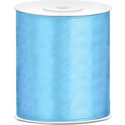 Satin Band Light Blue 100mm 25m