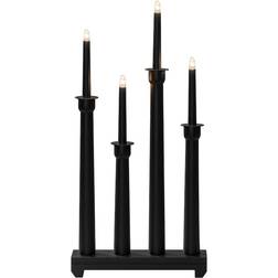 Konstsmide 4 Bulb Black Adventslysestage 29cm