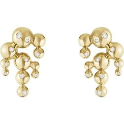 Georg Jensen Moonlight Grapes Chandelier Earrings - Gold/Diamonds