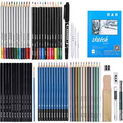 Trendy Retail Professional Drawing Artist Kit Set Pencils 71pcs