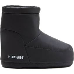 Moon Boot No Lace Rubber Boots - Black