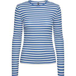 Pieces Pcruka Long Sleeved Top - French Blue