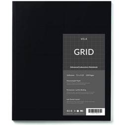 Vela Sciences B3-B Grid 7.5x9.25 in Compact Softcover Lab Notebook