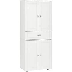 Homcom Kitchen Pantry White Storage Cabinet 76.2x180.3cm