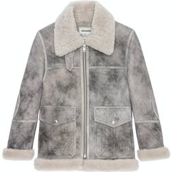 Zadig & Voltaire Kain Shearling Coat - Anthracite