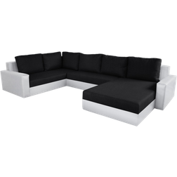 Couch set Grado White/Black Canapé 344cm