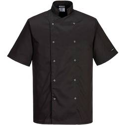 Portwest C733 Cumbria Chefs Jacket - Black