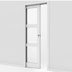 Safco Doors Massive Kvadrat 3 Glass with 70/95 Built-in Frame Skydedør S 0502-Y (100x210cm)