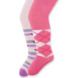 Playshoes Baby's Kariert Und Herzchen Mit Komfortbund Tights - Multicolor