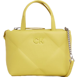 Calvin Klein Mini Quilted Crossbody Tote Bag - Citrus