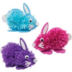 Baker Ross Bunny Pom Pom Kits Pack of 3