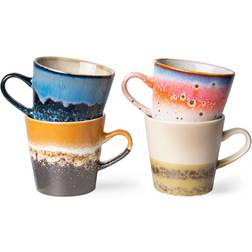 HKliving 70s Ceramics Americano Mugg 26cl 4st
