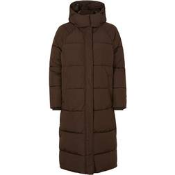 mbyM Ela Slit Puffer Jacket - Dark Brown