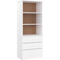 vidaXL Alta White Bokhylla 142cm