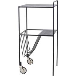 House Doctor Use Black Trolley Table 35x35cm