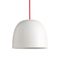 Piet Hein Super White/Red Pendant Lamp ∅ 21.5cm
