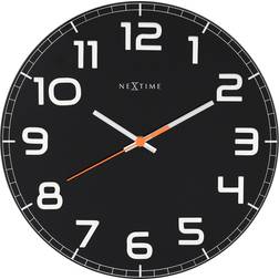 Nextime Classy Black Horloge murale 30cm