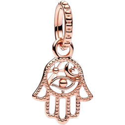 Pandora Protective Hamsa Hand Dangle Charm - Rose Gold