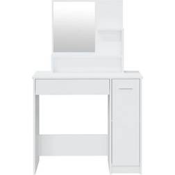 vidaXL 802963 White High Gloss Toiletbord 35x86.5cm