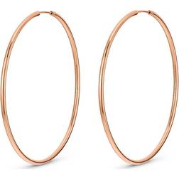 Christ Hoop Earrings - Rose Gold