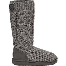 UGG Kid's Classic Cardi Cabled Knit - Grey