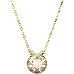 Swarovski Bella V Round Cut Pendant - Gold/Transparent