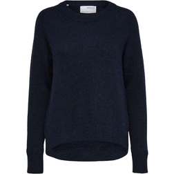 Selected Lulu Knit Sweater - Dark Sapphire