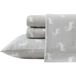 Eddie Bauer Elk Grove Bed Sheet Grey (243.8x167.6cm)