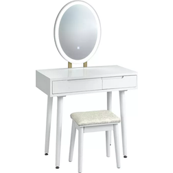 Costway Vanity Makeup White Dressing Table 16x31.5"