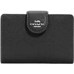 Coach Corner Zip Medium Wallet - Silver/Black