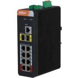 Dahua 10-port Gigabit Industrial Switch With 8-port Poe