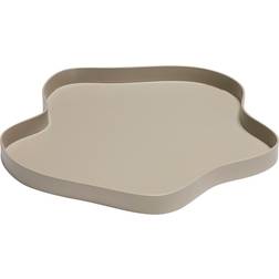 Hübsch Pond Tray Bricka Sand 37 x 37 x H3 cm Serveringsbricka