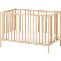 IKEA SNIGLAR Spjälsäng, bok, 60x120 66x124cm
