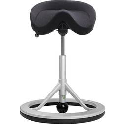 Backapp 2.0 Smart Nordic Wool Black Ball/Black/Silver Gray Saddle Chair 81cm